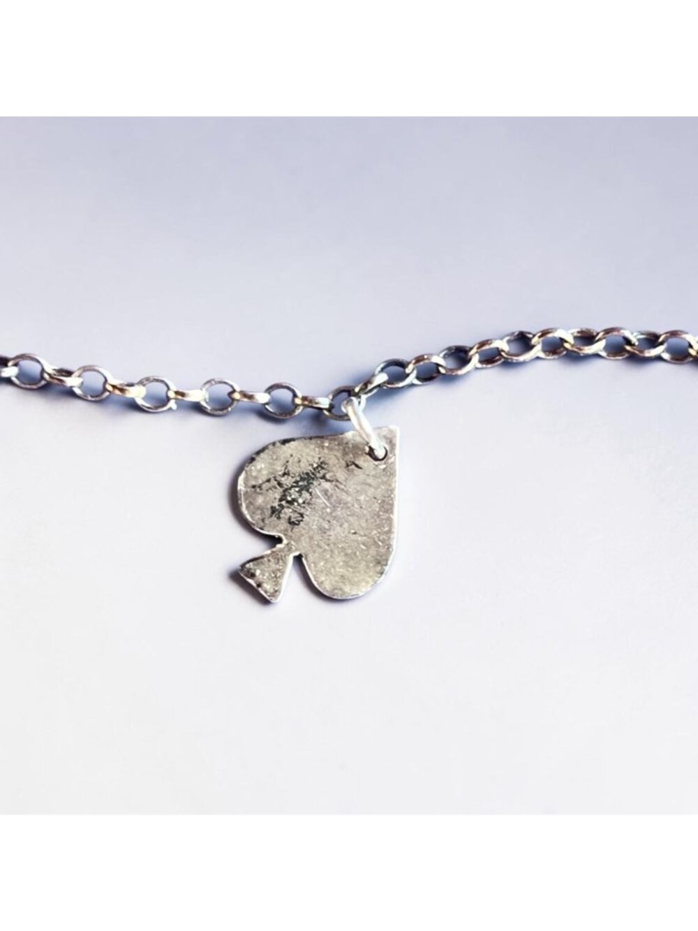 Sterling Silver 925 Charm Bracelet Playing Card Suit Charms Italy Vintage - Picture 9 of 10